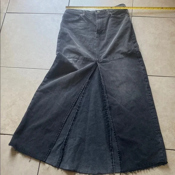 Reformation Black Maxi Trumpet Skirt for Work - Picture 1 of 11